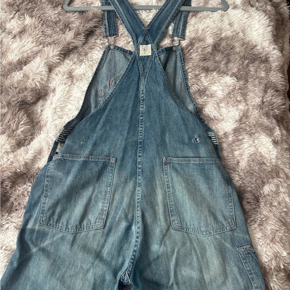Ralph Lauren Double RL RRL Blue Patchwork Overalls - Picture 6 of 8